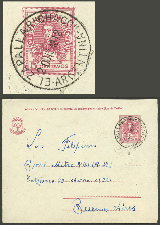 Lot 1393 - Argentina postal history -  Guillermo Jalil - Philatino Auction # 2401 ARGENTINA: 