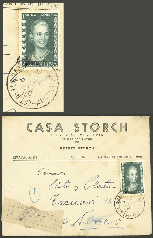 Lot 1398 - Argentina postal history -  Guillermo Jalil - Philatino Auction # 2401 ARGENTINA: 