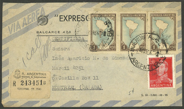 Lot 1405 - Argentina postal history - Guillermo Jalil - Philatino Auction # 2401 ARGENTINA: Lot 1405 - Argentina postal history - Guillermo Jalil - Philatino Auction # 2401 ARGENTINA:
