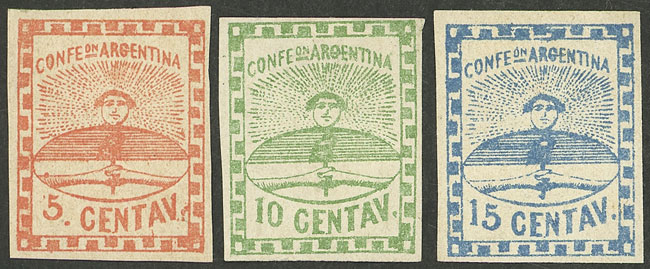 Lot 43 - Argentina confederation - Guillermo Jalil - Philatino Auction # 2401 ARGENTINA: Lot 43 - Argentina confederation - Guillermo Jalil - Philatino Auction # 2401 ARGENTINA: