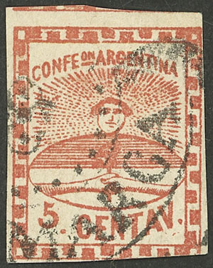 Lot 54 - Argentina confederation - Guillermo Jalil - Philatino Auction # 2401 ARGENTINA: Lot 54 - Argentina confederation - Guillermo Jalil - Philatino Auction # 2401 ARGENTINA: