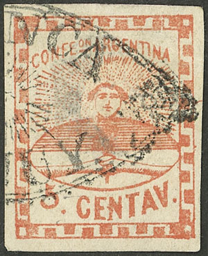 Lot 45 - Argentina confederation - Guillermo Jalil - Philatino Auction # 2401 ARGENTINA: Lot 45 - Argentina confederation - Guillermo Jalil - Philatino Auction # 2401 ARGENTINA: