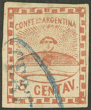 Lot 46 - Argentina confederation - Guillermo Jalil - Philatino Auction # 2401 ARGENTINA: Lot 46 - Argentina confederation - Guillermo Jalil - Philatino Auction # 2401 ARGENTINA: