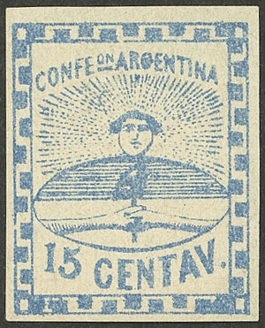 Lot 60 - Argentina confederation - Guillermo Jalil - Philatino Auction # 2401 ARGENTINA: Lot 60 - Argentina confederation - Guillermo Jalil - Philatino Auction # 2401 ARGENTINA: