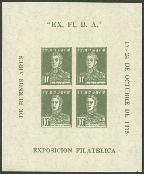 Lot 1138 - Argentina souvenir sheets -  Guillermo Jalil - Philatino Auction # 2401 ARGENTINA: 