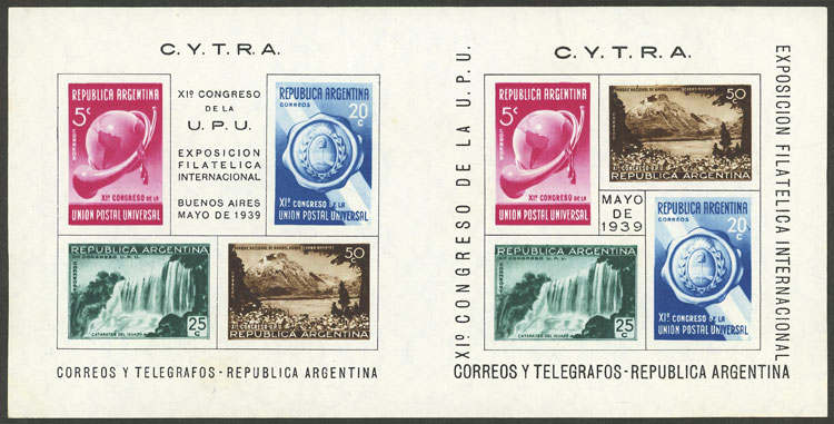 Lot 1140 - Argentina souvenir sheets -  Guillermo Jalil - Philatino Auction # 2401 ARGENTINA: 