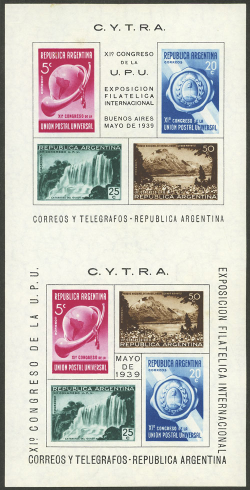 Lot 1141 - Argentina souvenir sheets -  Guillermo Jalil - Philatino Auction # 2401 ARGENTINA: 