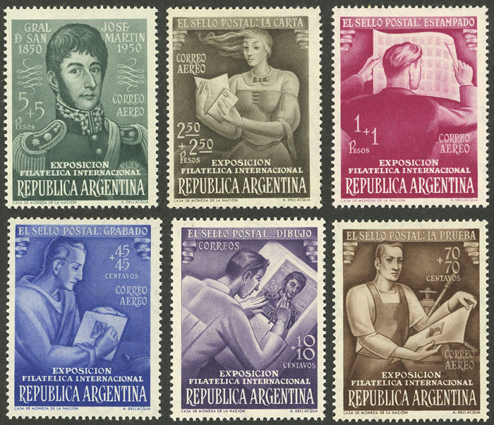 Lot 620 - Argentina general issues -  Guillermo Jalil - Philatino Auction # 2401 ARGENTINA: 