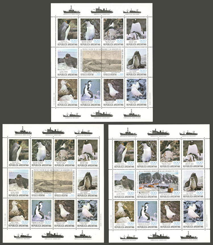 Lot 1164 - Argentina souvenir sheets - Guillermo Jalil - Philatino Auction # 2401 ARGENTINA: Lot 1164 - Argentina souvenir sheets - Guillermo Jalil - Philatino Auction # 2401 ARGENTINA: