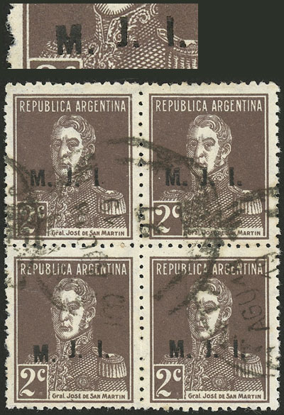 Lot 1266 - Argentina official stamps - Guillermo Jalil - Philatino Auction # 2401 ARGENTINA: Lot 1266 - Argentina official stamps - Guillermo Jalil - Philatino Auction # 2401 ARGENTINA: