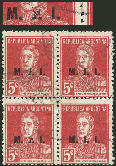 Lot 1276 - Argentina official stamps -  Guillermo Jalil - Philatino Auction # 2401 ARGENTINA: 