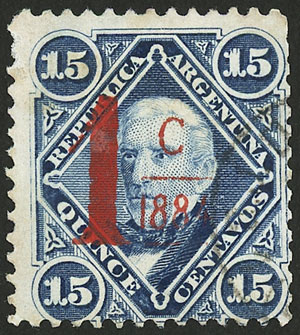 Lot 186 - Argentina general issues -  Guillermo Jalil - Philatino Auction # 2401 ARGENTINA: 