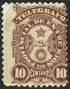 Lot 1311 - Argentina telegraph stamps - Guillermo Jalil - Philatino Auction # 2401 ARGENTINA: Lot 1311 - Argentina telegraph stamps - Guillermo Jalil - Philatino Auction # 2401 ARGENTINA:
