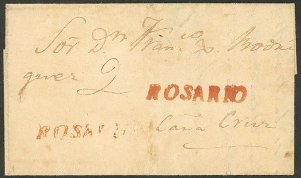 Lot 1323 - Argentina pre-stamp mail - Guillermo Jalil - Philatino Auction # 2401 ARGENTINA: Lot 1323 - Argentina pre-stamp mail - Guillermo Jalil - Philatino Auction # 2401 ARGENTINA: