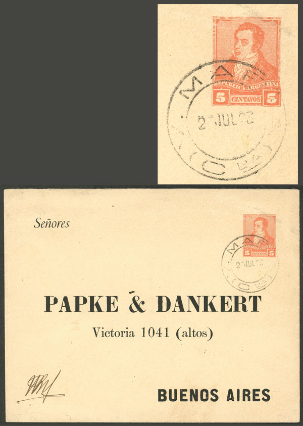 Lot 1333 - Argentina postal history - Guillermo Jalil - Philatino Auction # 2401 ARGENTINA: Lot 1333 - Argentina postal history - Guillermo Jalil - Philatino Auction # 2401 ARGENTINA: