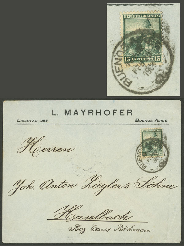 Lot 1342 - Argentina postal history - Guillermo Jalil - Philatino Auction # 2401 ARGENTINA: Lot 1342 - Argentina postal history - Guillermo Jalil - Philatino Auction # 2401 ARGENTINA: