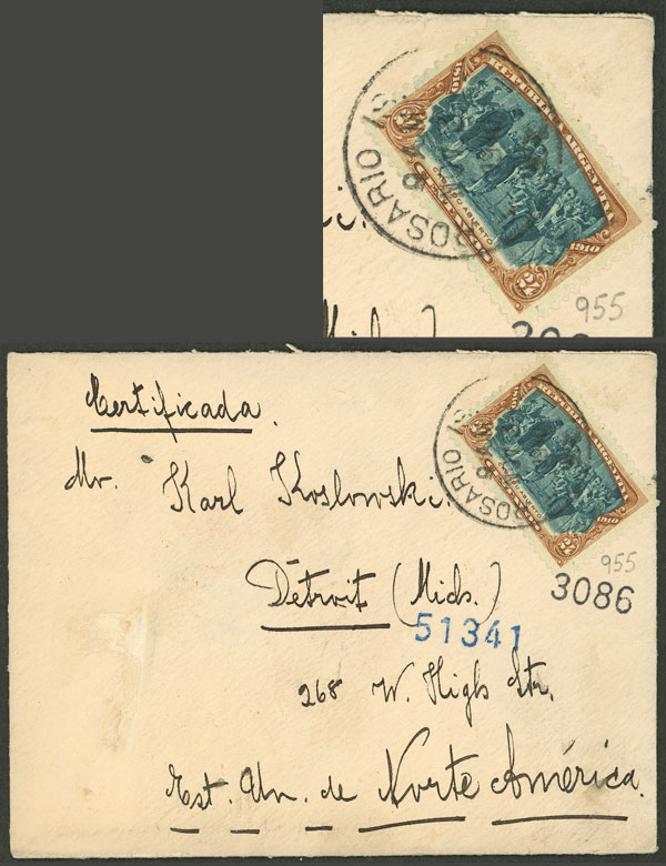 Lot 1328 - Argentina postal history - Guillermo Jalil - Philatino Auction # 2401 ARGENTINA: Lot 1328 - Argentina postal history - Guillermo Jalil - Philatino Auction # 2401 ARGENTINA: