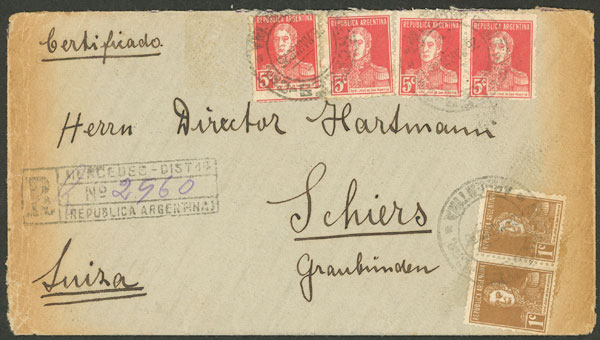 Lot 1354 - Argentina postal history -  Guillermo Jalil - Philatino Auction # 2401 ARGENTINA: 