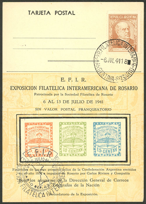 Lot 1382 - Argentina postal history -  Guillermo Jalil - Philatino Auction # 2401 ARGENTINA: 