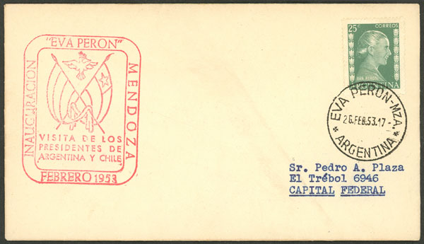 Lot 1399 - Argentina postal history -  Guillermo Jalil - Philatino Auction # 2401 ARGENTINA: 