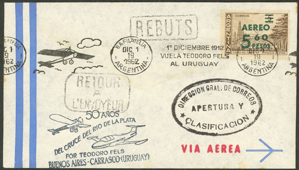 Lot 1418 - Argentina postal history - Guillermo Jalil - Philatino Auction # 2401 ARGENTINA: Lot 1418 - Argentina postal history - Guillermo Jalil - Philatino Auction # 2401 ARGENTINA: