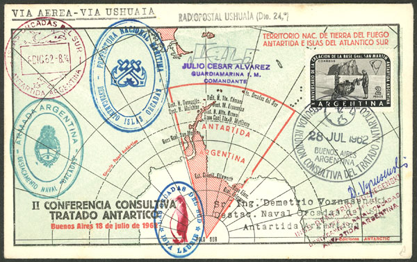 Lot 4 - argentina antarctica postal history - Guillermo Jalil - Philatino Auction # 2401 ARGENTINA: Lot 4 - argentina antarctica postal history - Guillermo Jalil - Philatino Auction # 2401 ARGENTINA: