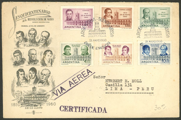 Lot 1412 - Argentina postal history - Guillermo Jalil - Philatino Auction # 2401 ARGENTINA: Lot 1412 - Argentina postal history - Guillermo Jalil - Philatino Auction # 2401 ARGENTINA: