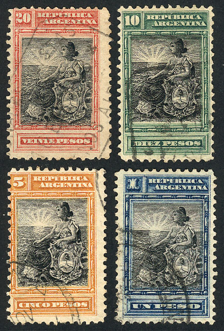 Lot 296 - Argentina general issues - Guillermo Jalil - Philatino Auction # 2401 ARGENTINA: Lot 296 - Argentina general issues - Guillermo Jalil - Philatino Auction # 2401 ARGENTINA: