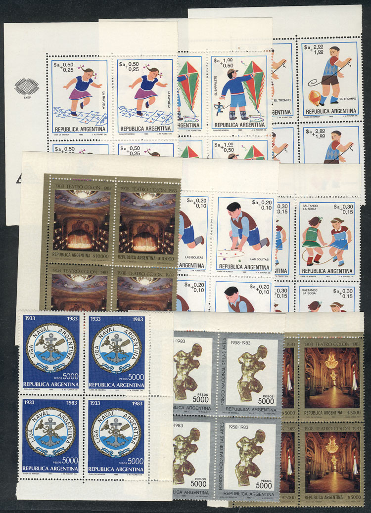 Lot 997 - Argentina general issues - Guillermo Jalil - Philatino Auction # 2401 ARGENTINA: Lot 997 - Argentina general issues - Guillermo Jalil - Philatino Auction # 2401 ARGENTINA: