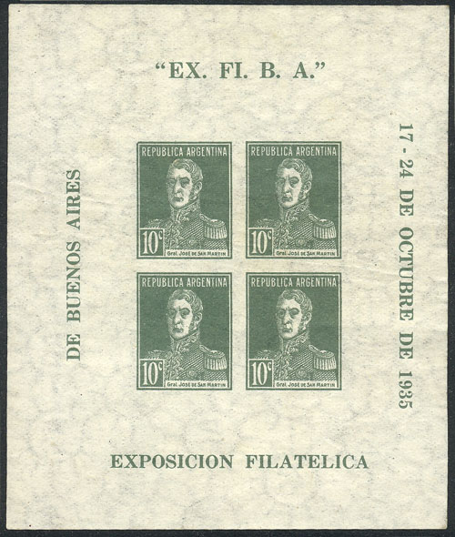Lot 1137 - Argentina souvenir sheets -  Guillermo Jalil - Philatino Auction # 2401 ARGENTINA: 