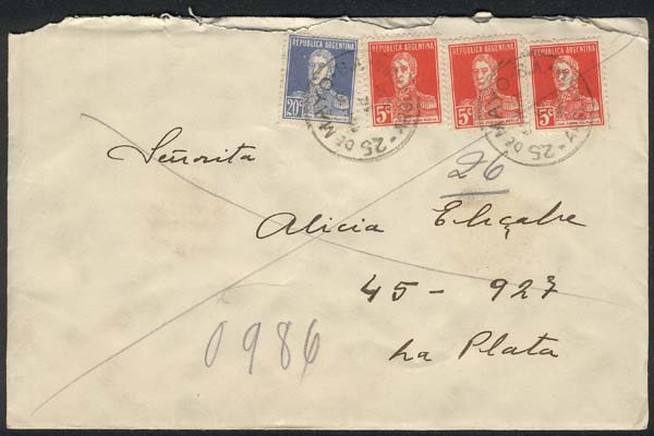 Lot 1359 - Argentina postal history -  Guillermo Jalil - Philatino Auction # 2401 ARGENTINA: 