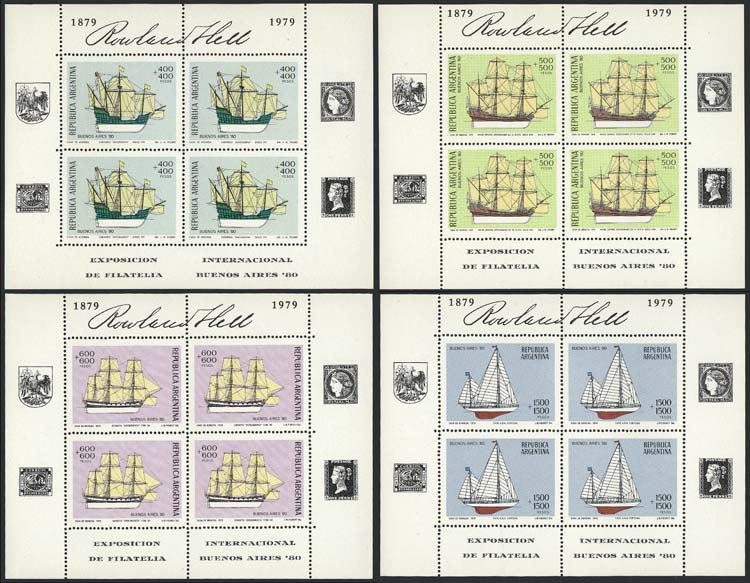 Lot 1161 - Argentina souvenir sheets - Guillermo Jalil - Philatino Auction # 2401 ARGENTINA: Lot 1161 - Argentina souvenir sheets - Guillermo Jalil - Philatino Auction # 2401 ARGENTINA: