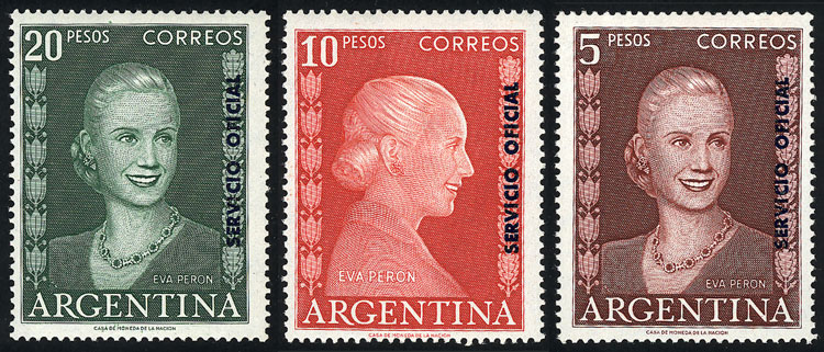 Lot 1293 - Argentina official stamps -  Guillermo Jalil - Philatino Auction # 2401 ARGENTINA: 