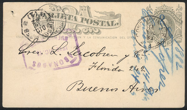 Lot 1330 - Argentina postal history - Guillermo Jalil - Philatino Auction # 2401 ARGENTINA: Lot 1330 - Argentina postal history - Guillermo Jalil - Philatino Auction # 2401 ARGENTINA: