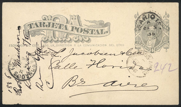 Lot 1332 - Argentina postal history - Guillermo Jalil - Philatino Auction # 2401 ARGENTINA: Lot 1332 - Argentina postal history - Guillermo Jalil - Philatino Auction # 2401 ARGENTINA: