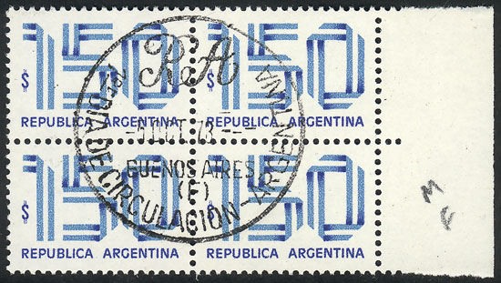 Lot 979 - Argentina general issues - Guillermo Jalil - Philatino Auction # 2401 ARGENTINA: Lot 979 - Argentina general issues - Guillermo Jalil - Philatino Auction # 2401 ARGENTINA: