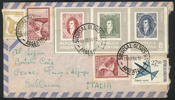 Lot 1427 - Argentina postal history -  Guillermo Jalil - Philatino Auction # 2401 ARGENTINA: 
