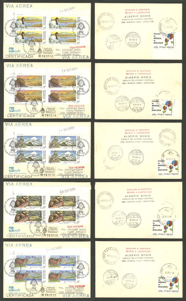 Lot 962 - Argentina general issues -  Guillermo Jalil - Philatino Auction # 2403 ARGENTINA: 