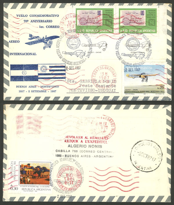Lot 1463 - Argentina postal history -  Guillermo Jalil - Philatino Auction # 2403 ARGENTINA: 
