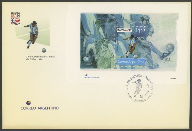 Lot 1139 - Argentina souvenir sheets -  Guillermo Jalil - Philatino Auction # 2403 ARGENTINA: 