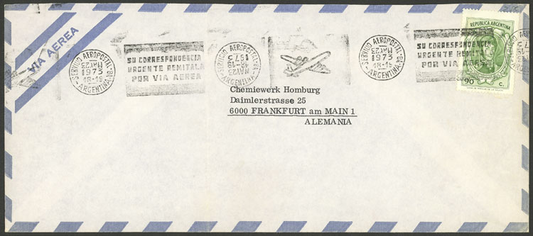 Lot 1454 - Argentina postal history -  Guillermo Jalil - Philatino Auction # 2403 ARGENTINA: 