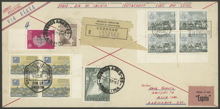 Lot 762 - Argentina general issues -  Guillermo Jalil - Philatino Auction # 2403 ARGENTINA: 