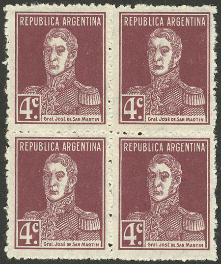 Lot 384 - Argentina general issues -  Guillermo Jalil - Philatino Auction # 2403 ARGENTINA: 
