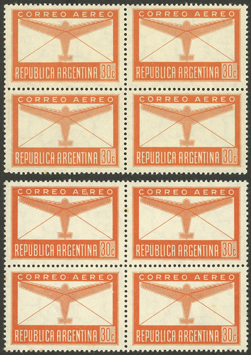 Lot 1055 - Argentina airmail - Guillermo Jalil - Philatino Auction # 2403 ARGENTINA: Lot 1055 - Argentina airmail - Guillermo Jalil - Philatino Auction # 2403 ARGENTINA: