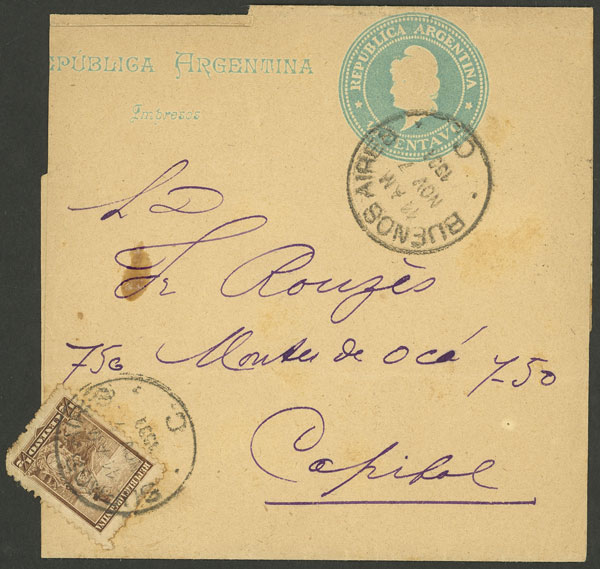 Lot 1395 - Argentina postal history - Guillermo Jalil - Philatino Auction # 2403 ARGENTINA: Lot 1395 - Argentina postal history - Guillermo Jalil - Philatino Auction # 2403 ARGENTINA: