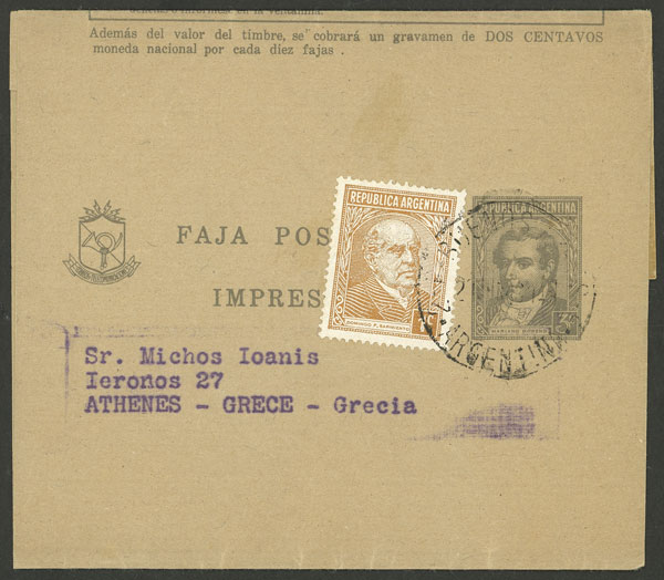 Lot 1430 - Argentina postal history -  Guillermo Jalil - Philatino Auction # 2403 ARGENTINA: 