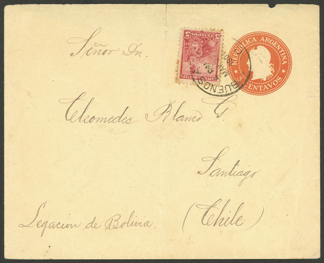 Lot 1394 - Argentina postal history - Guillermo Jalil - Philatino Auction # 2403 ARGENTINA: Lot 1394 - Argentina postal history - Guillermo Jalil - Philatino Auction # 2403 ARGENTINA: