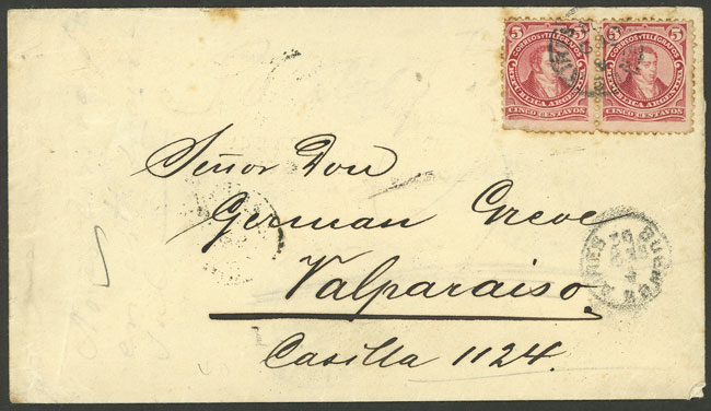 Lot 1391 - Argentina postal history - Guillermo Jalil - Philatino Auction # 2403 ARGENTINA: Lot 1391 - Argentina postal history - Guillermo Jalil - Philatino Auction # 2403 ARGENTINA: