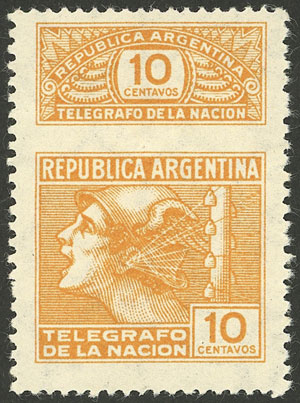 Lot 1281 - Argentina telegraph stamps - Guillermo Jalil - Philatino Auction # 2403 ARGENTINA: Lot 1281 - Argentina telegraph stamps - Guillermo Jalil - Philatino Auction # 2403 ARGENTINA: