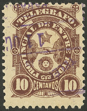 Lot 1287 - Argentina telegraph stamps - Guillermo Jalil - Philatino Auction # 2403 ARGENTINA: Lot 1287 - Argentina telegraph stamps - Guillermo Jalil - Philatino Auction # 2403 ARGENTINA: